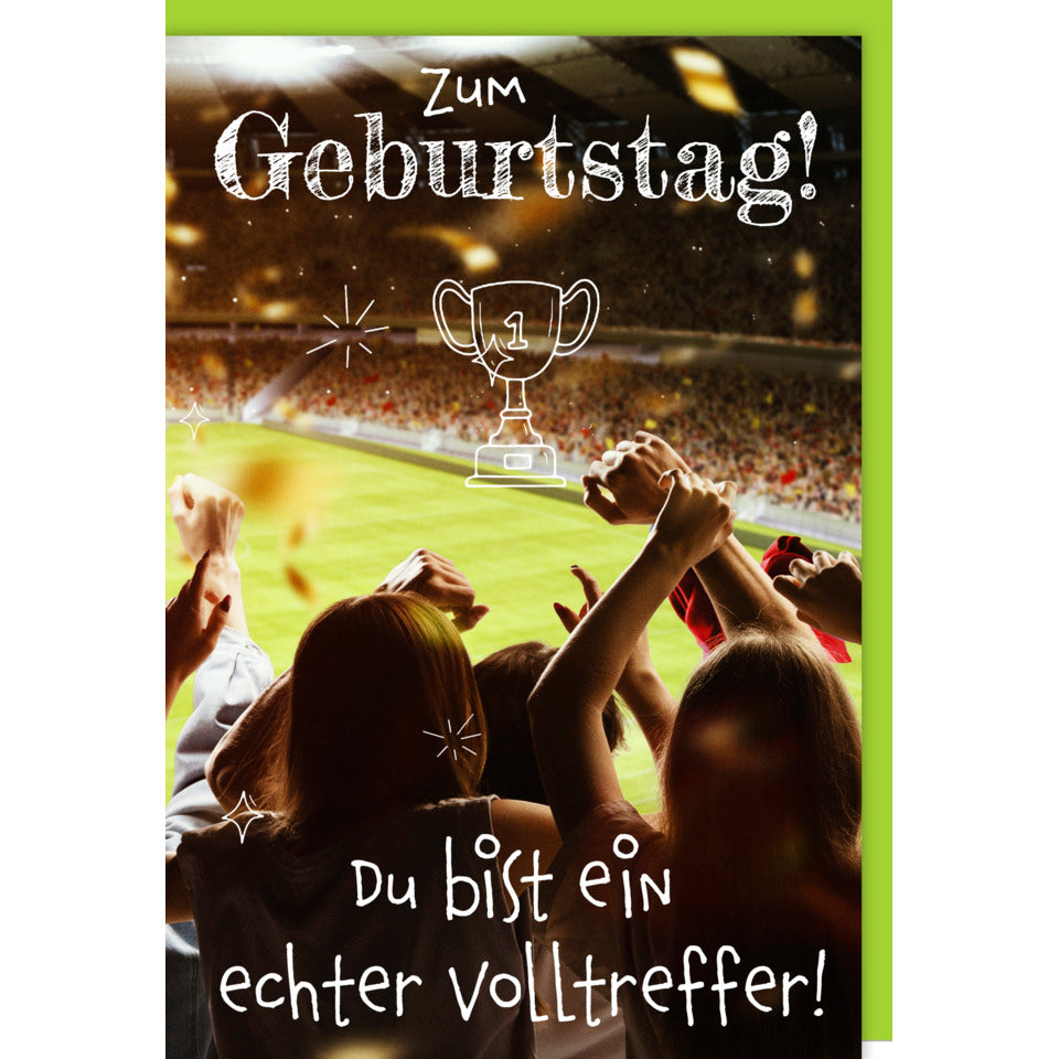 Geburtstagskarte Fußball, 11,5 x 17 cm BRAUN+COMPANY 5000-25126 BRAUN + COMPANY 5000-25126 Bild