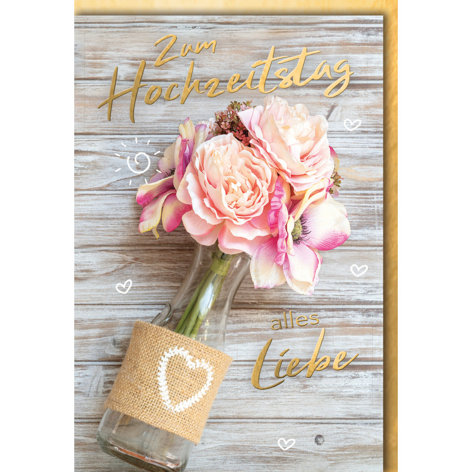 Hochzeitstagskarte, 11,5 x 17 cm BRAUN+COMPANY 5256-22277 BRAUN + COMPANY 5256-22277 Bild