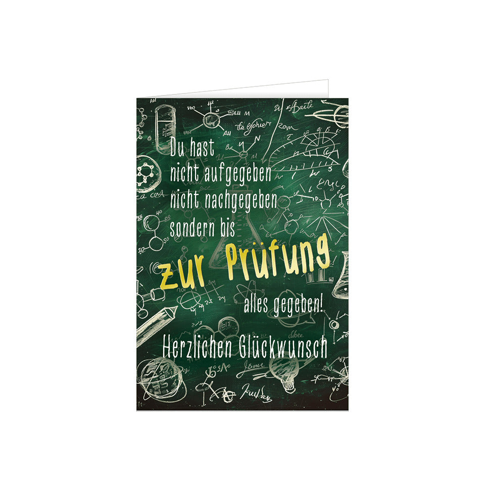Karte zur bestandenen Prüfung, 11,5 x 17 cm HANRA 63-10013 HANRA 63-10013 Bild