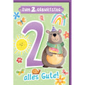 Geburtstagskarte Kinder Zahl 2, 11,5 x 17 cm  5521702 5521702 Bild