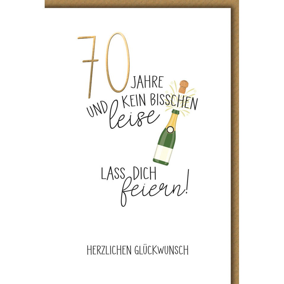 Geburtstagskarte Zahl 70, 11,5 x 17 cm  526970 526970 Bild