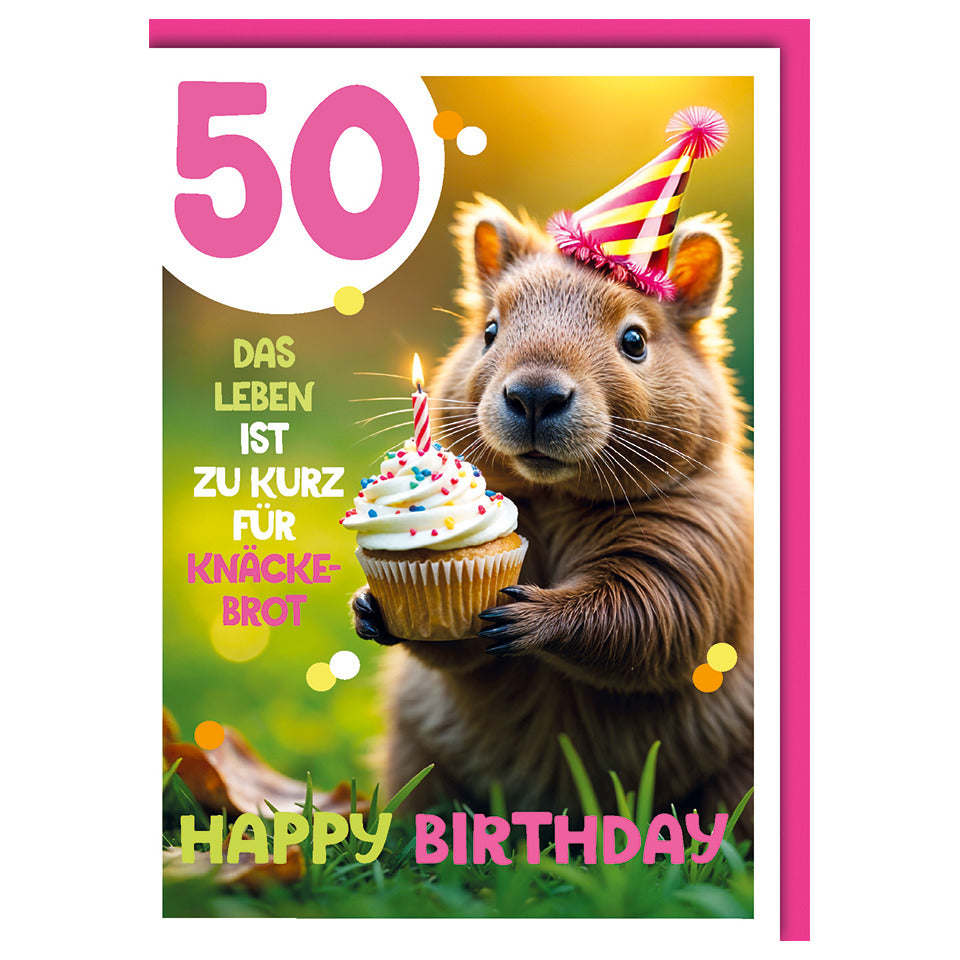 Geburtstagskarte Zahl 50, 11,5 x 17 cm  527950 527950 Bild