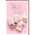 Taufkarte, 11,5 x 17 cm, rosa  32634 32634 Bild