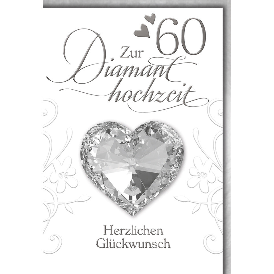 Diamanthochzeitskarte, 11,5 x 17 cm  5730001 5730001 Bild