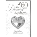 Diamanthochzeitskarte, 11,5 x 17 cm  5730001 5730001 Bild