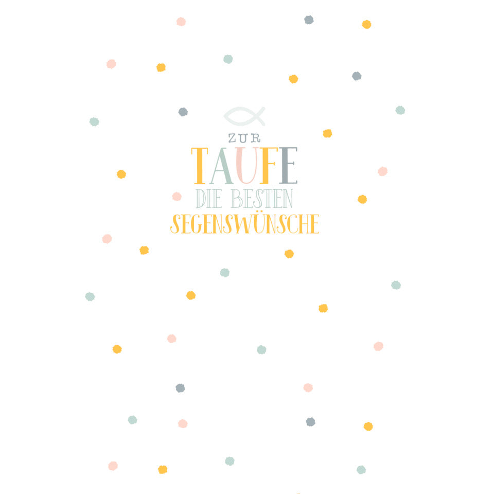 Taufkarte, 11,5 x 17 cm  32-1098 32-1098 Schrift