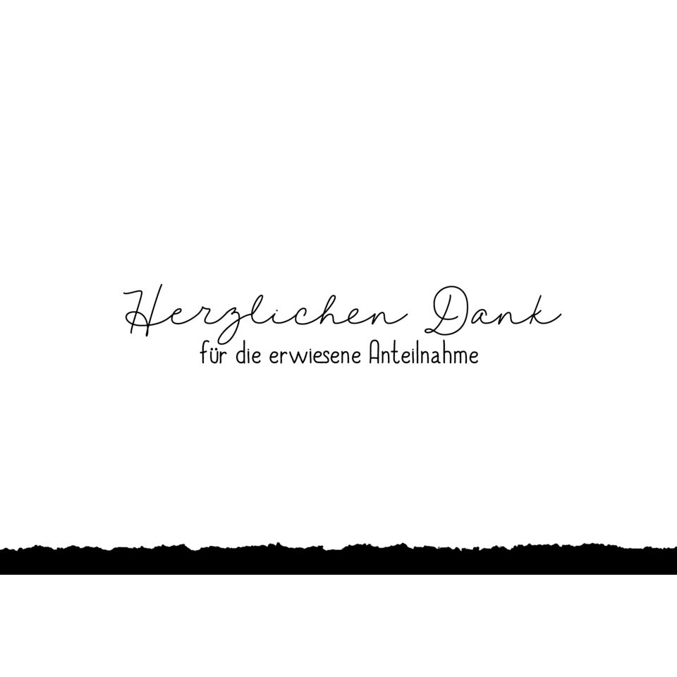 Trauerdank ohne Blatt, 15 x 10,5 cm, 5 Stück  81-4019 81-4019 Bild