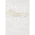 Pensionierungskarte, 11,5 x 17 cm  60-6923 60-6923 Schrift
