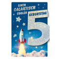 Geburtstagskarte Kinder Boys Zahl 5, 11,5 x 17 cm  54-4205 54-4205 Bild