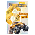 Geburtstagskarte Kinder Boys Zahl 6, 11,5 x 17 cm  54-4206 54-4206 Bild