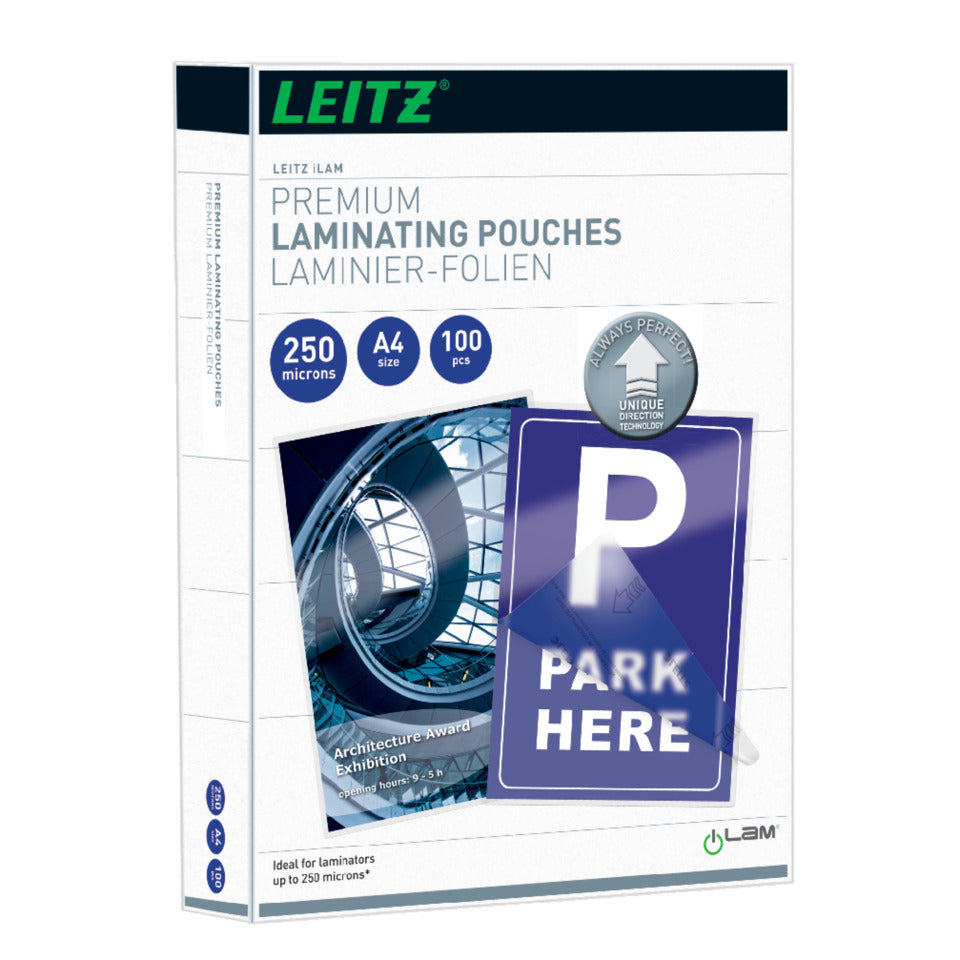 Laminierhülle UDT, A4, 2 x 250 µm, glänzend, 100 Stück LEITZ 7484-00-00 LEITZ 7484-00-00 2x 250my