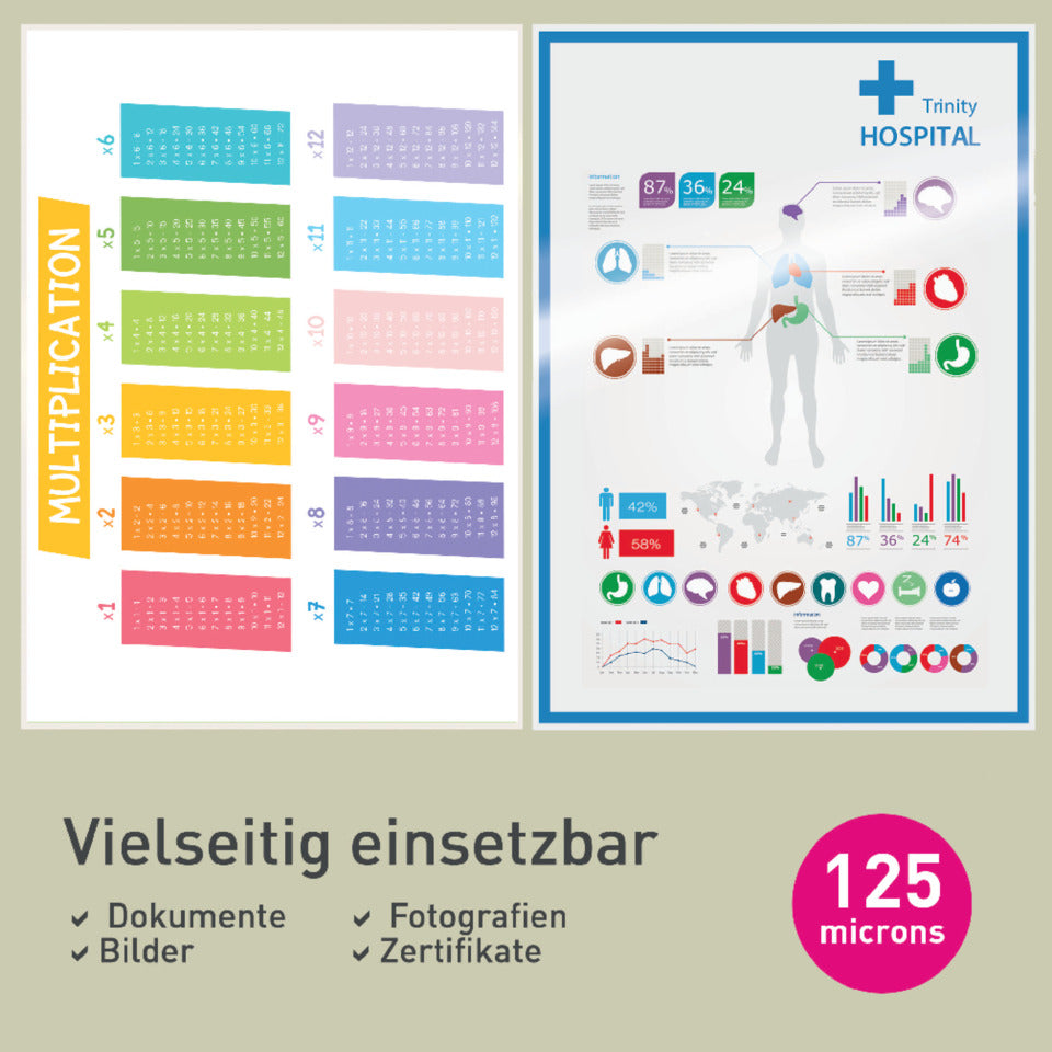 Laminierhülle UDT, A4, 2 x 125 µm, glänzend, 100 Stück LEITZ 7481-00-00 LEITZ 7481-00-00 100ST  2x125my