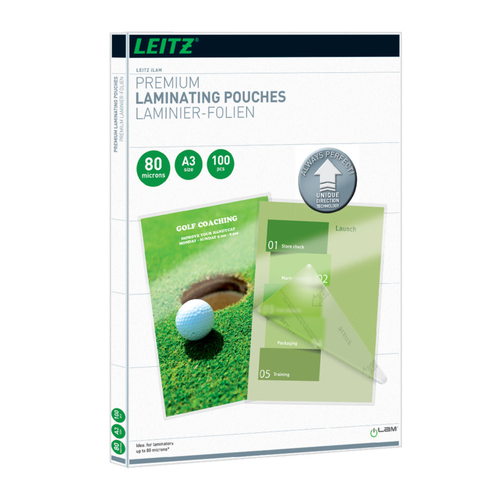 Laminierhülle UDT, A3, 2 x 80 µm, glänzend, 100 Stück LEITZ 7485-00-00 LEITZ 7485-00-00 2x80my