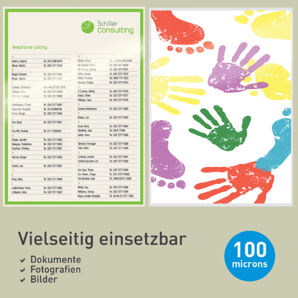 Laminierhülle UDT, A3, 2 x 100 µm, glänzend, 100 Stück LEITZ 7487-00-00 LEITZ 7487-00-00 100ST  2x100my