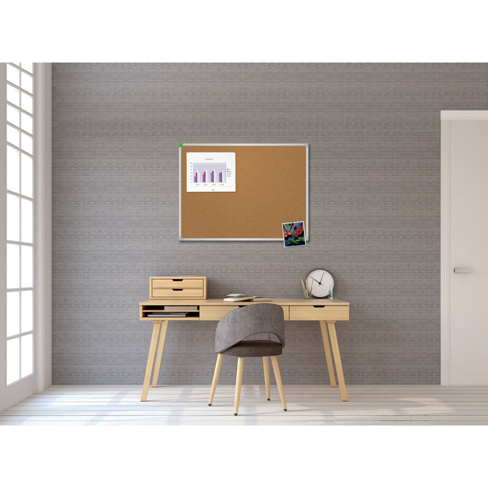 Kork-Notiztafel U-Act!Line®, Aluminiumrahmen, 600 x 450 mm, kork FRANKEN KT944560 FRANKEN KT944560 U-Act!Line