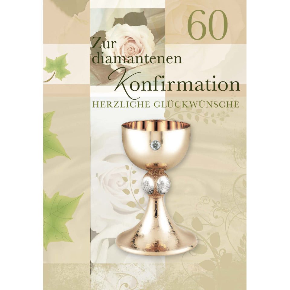 Konfirmationskarte Diamantene  11-1914 11-1914   Bild