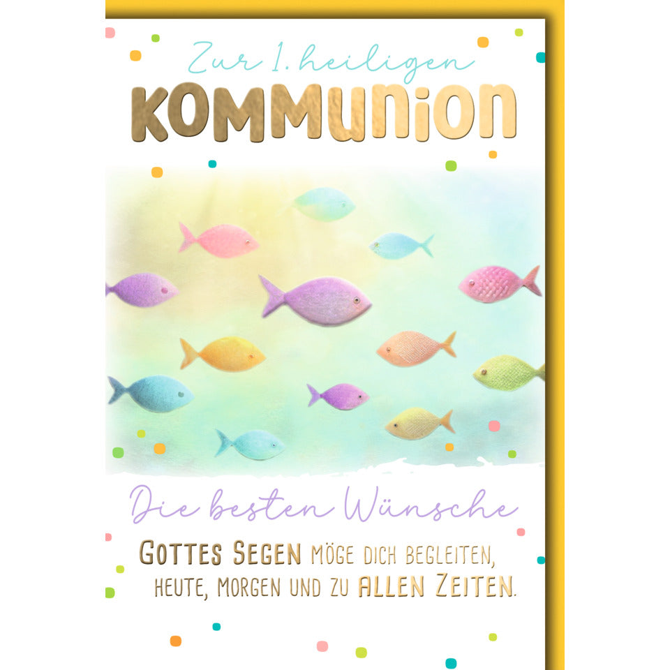 Kommunionskarte, 11,5 x 17 cm  12359 12359 Bild