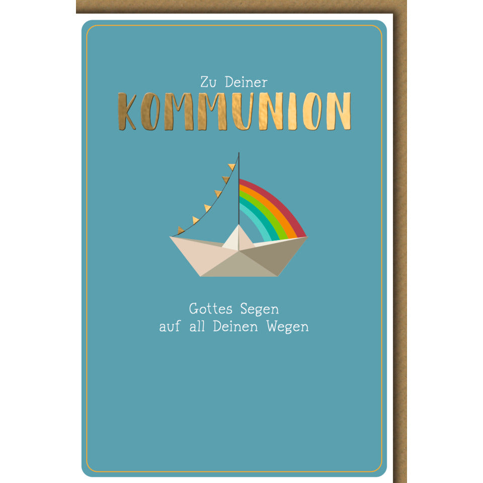 Kommunionskarte, 11,5 x 17 cm  12346 12346 Bild