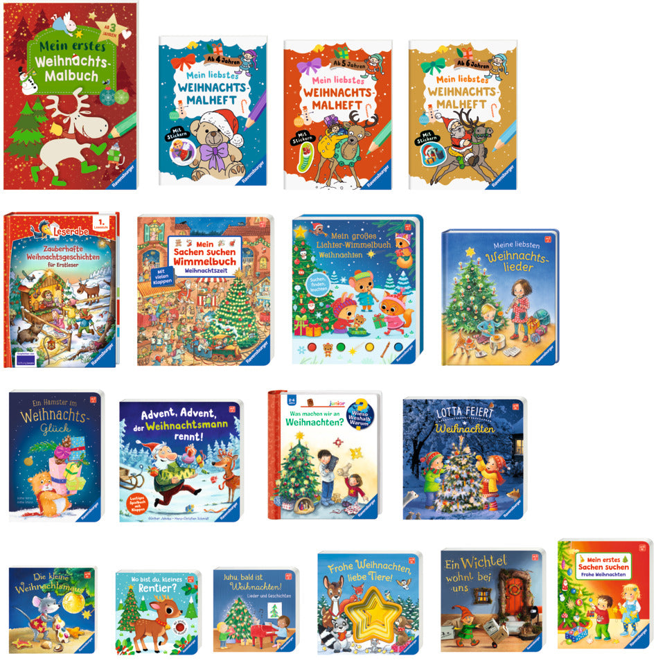 Verkaufskassette Weihnachten Herbst 25, 21 Titel, 50 Exemplare RAVENSBURGER 61279 RAVENSBURGER 61279 50Ex. 21Titel