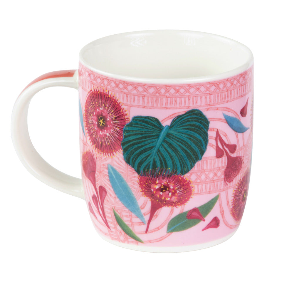 Kaffeetasse Tropical Leaves, 350 ml, Porzellan ~MARKE~~ TURNOWSKY 46 971