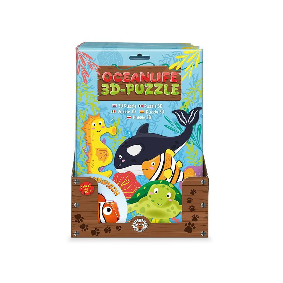 Minipuzzle 3-D Oceanlife, sortiert TRENDHAUS 966995