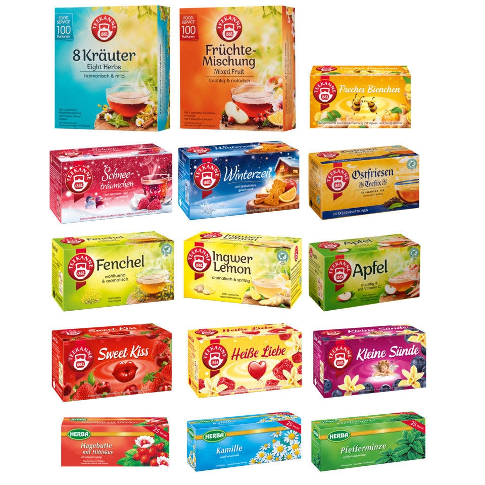 Tee Premium 8 Kräuter, 100 Beutel x 1,25 g TEEKANNE 4009300012191