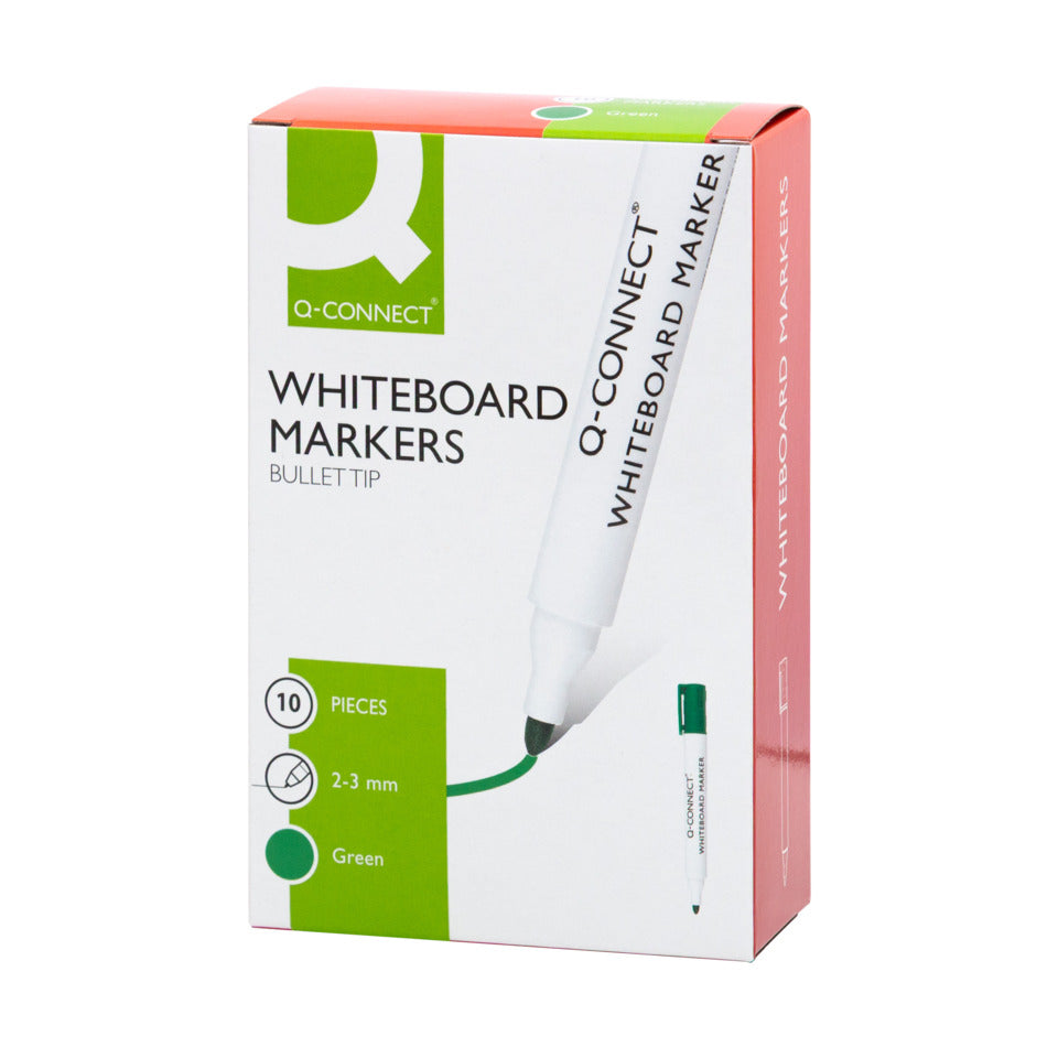 Whiteboardmarker, 1,5-3mm, Rundspitze, grün Q-CONNECT KF26009 CONNECT KF26009 Rundspitze