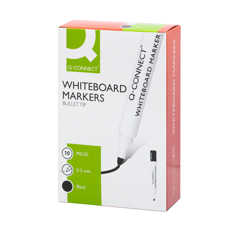 Whiteboardmarker, 2-3mm, Rundspitze, schwarz Q-CONNECT KF26035 CONNECT KF26035 Rundspitze