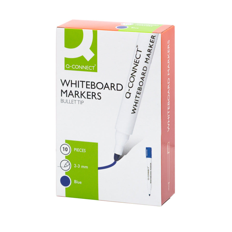 Whiteboardmarker, 1,5-3mm, Rundspitze, blau Q-CONNECT KF26036 Q-CONNECT KF26036 Rundspitze