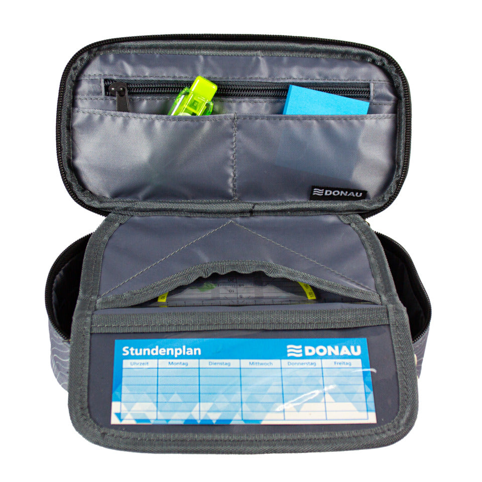 Schüleretui Motiv Sound Waves DONAU 6777100-96 DONAU 6777100-96 oval