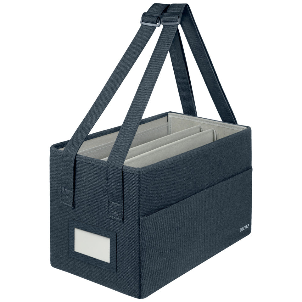 Laptoptasche kompakt, aus Stoff, faltbar, 3 Fächer, samtgrau LEITZ 6576-00-89 LEITZ 6576-00-89 Fabric 8kg 200x210x355