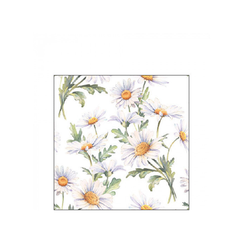 Motivserviette Gänseblümchen, 25 x 25 cm, 3-lagig, 20 Stück AMBIENTE 12519545 AMBIENTE 12519545 20ST