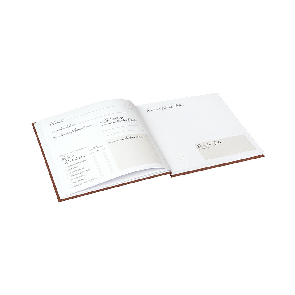 Hochzeits-Gästebuch Blütenliebe, 24,5 x 22,5 cm, 100 Seiten, bordeaux GOLDBUCH 50 043 GOLDBUCH 50 043 24,5x22,5cm