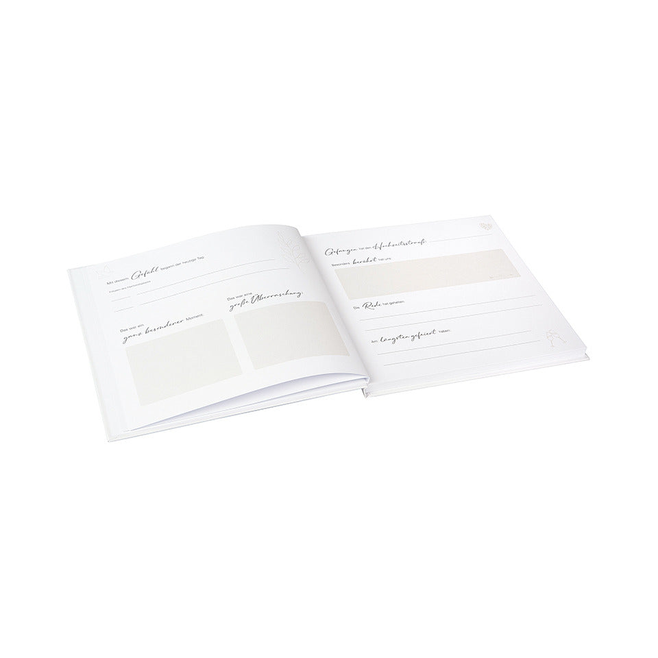Hochzeits-Gästebuch Blütenliebe, 24,5 x 22,5 cm, 100 Seiten, weiß GOLDBUCH 50 044 GOLDBUCH 50 044 24,5x22,5cm