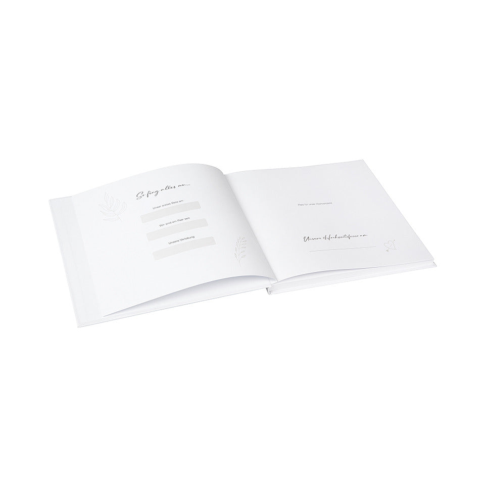 Hochzeits-Gästebuch Blütenliebe, 24,5 x 22,5 cm, 100 Seiten, weiß GOLDBUCH 50 044 GOLDBUCH 50 044 24,5x22,5cm