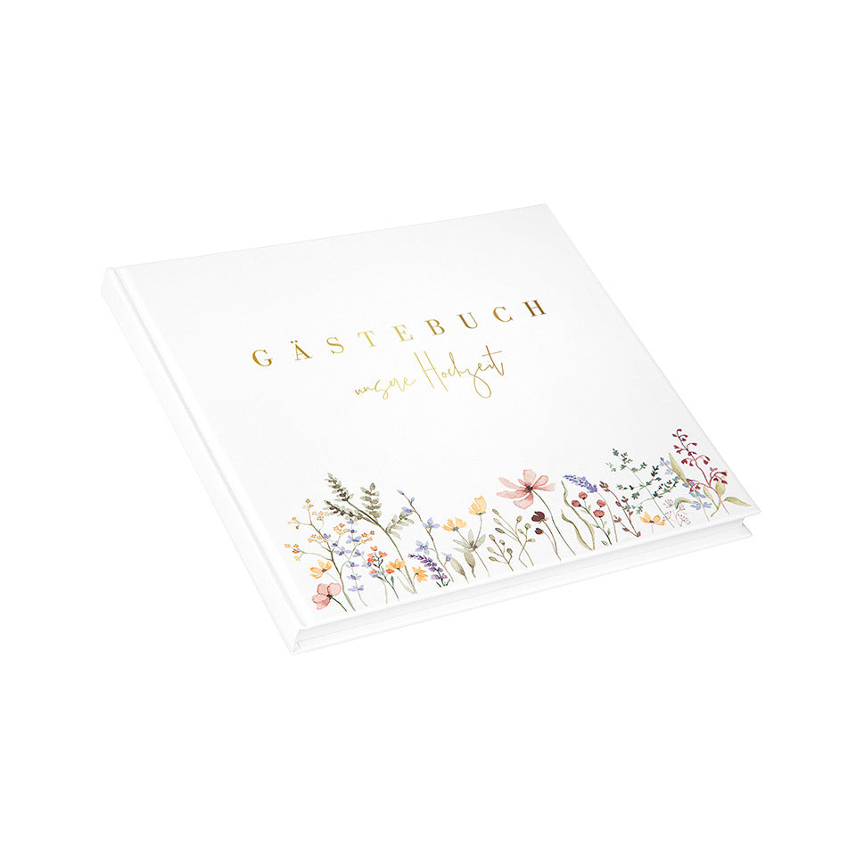 Hochzeits-Gästebuch Blütenliebe, 24,5 x 22,5 cm, 100 Seiten, weiß GOLDBUCH 50 044 GOLDBUCH 50 044 24,5x22,5cm