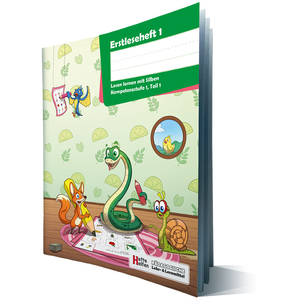 Erstleseheft 1 Lesen lernen mit Silben, Quart, 48 Seiten HEFTE HELFEN 4002-0521 HEFTE HELFEN 4002-0521  48 Seiten
