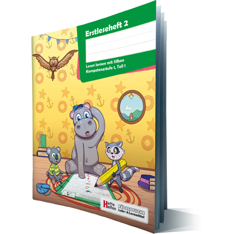 Erstleseheft 2 Lesen lernen mit Silben, Quart, 48 Seiten HEFTE HELFEN 4002-0525 HEFTE HELFEN 4002-0525 48 Seiten