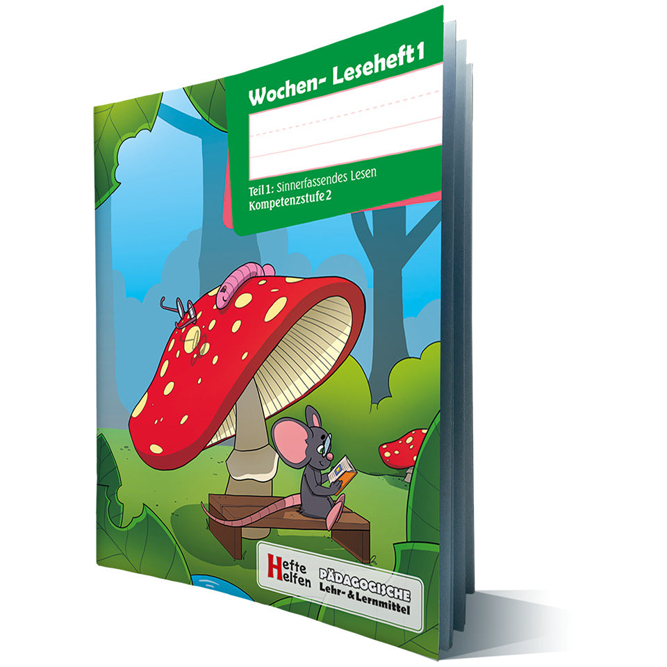 Wochen-Leseheft 1 Kompetenzstufe 2 - Teil 1, Quart, 48 Seiten HEFTE HELFEN 4002-0494 HEFTE HELFEN 4002-0494 Teil 1 48Seiten