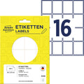 Vielzwecketiketten, 38x29mm, 384 Stück, weiß AVERY ZWECKFORM 3326