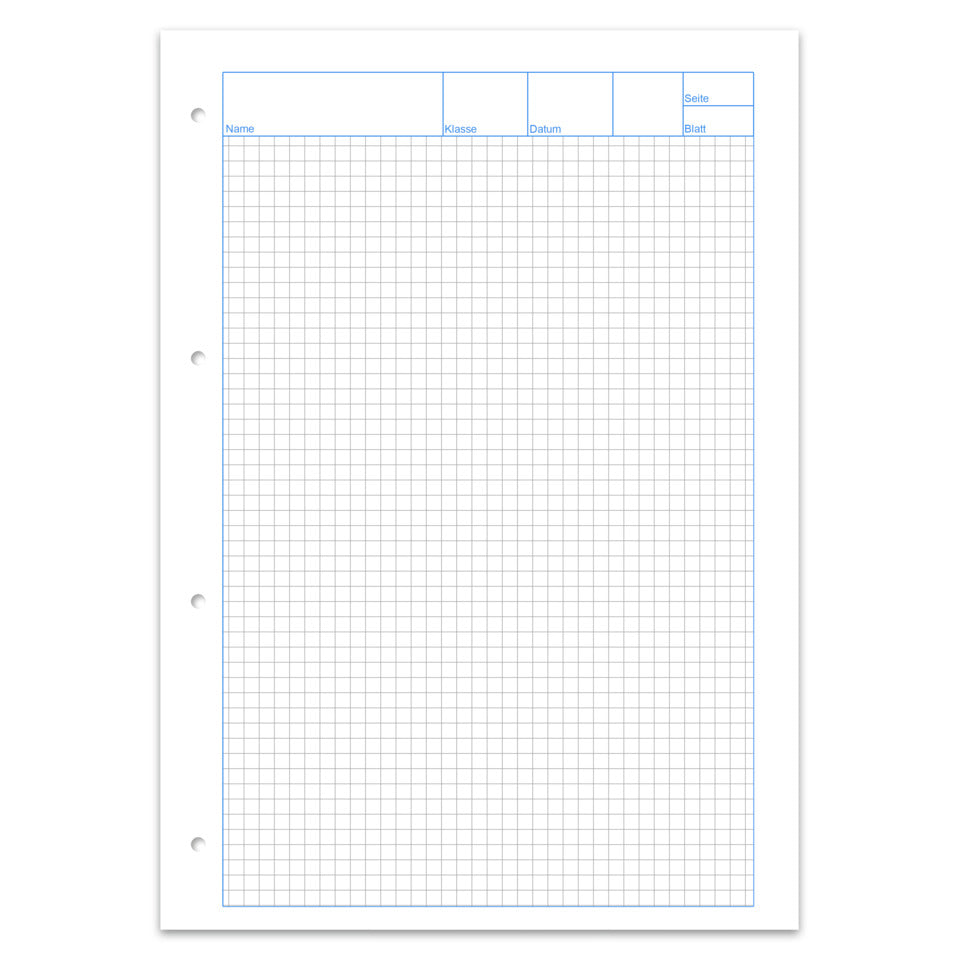 Arbeitsblock, A4, 70g/m², 50 Blatt, Lin.22, kariert ohne Rand STAUFEN STYLE 040450005 STAUFEN STYLE 040450005 kariert