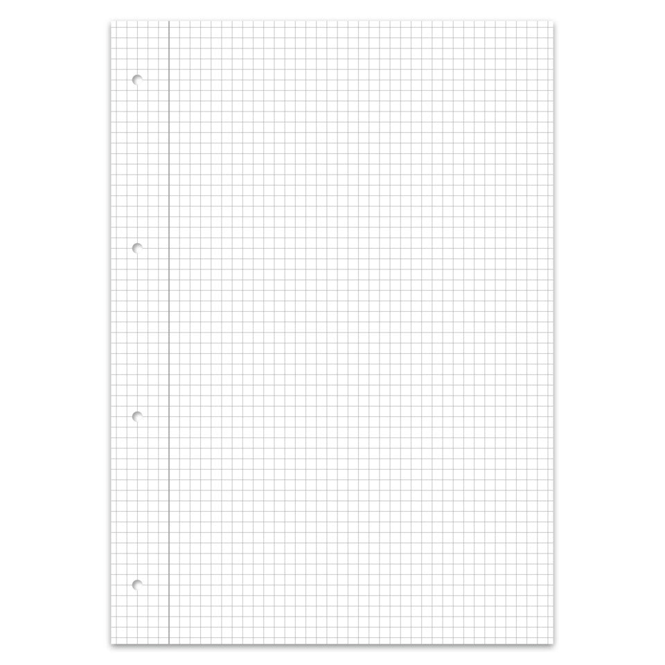 Schulblock, A4, 4-loch, 50 Blatt, Lin.22, kariert ohne Rand STAUFEN STYLE 040450022 STAUFEN STYLE 040450022 4Löcher
