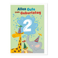 Geburtstagskarte Kinder Zahl 2 KOMMA³ 05-037 KOMMA³ 05-037 Bild