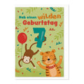 Geburtstagskarte Kinder Zahl 7 KOMMA³ 05-042 KOMMA³ 05-042 Bild
