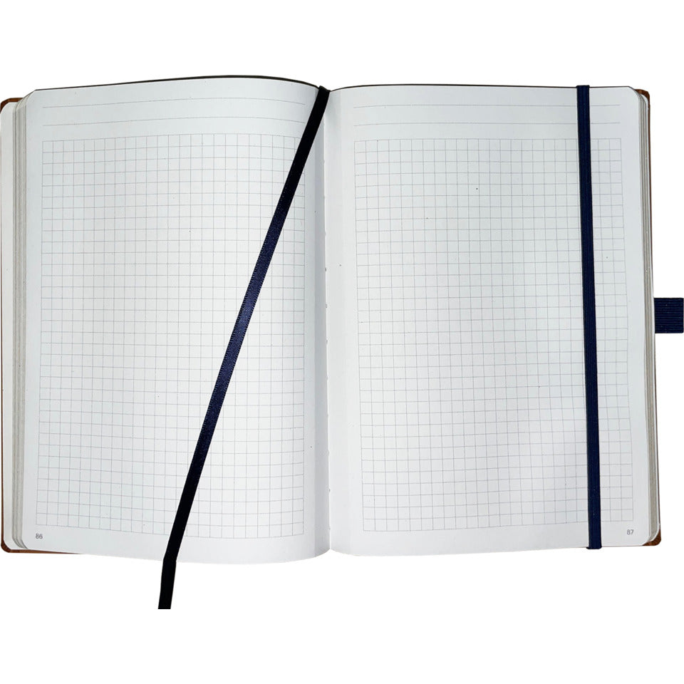 Notizbuch, A5, 96 Blatt, kariert, cognac DENKZETTEL R25K-926 DENKZETTEL ALCANTARA R25K-926