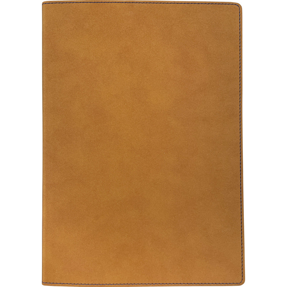 Notizbuch, 17 x 24 cm, 96 Blatt, kariert, cognac DENKZETTEL R28K-932 DENKZETTEL ALCANTARA R28K-932