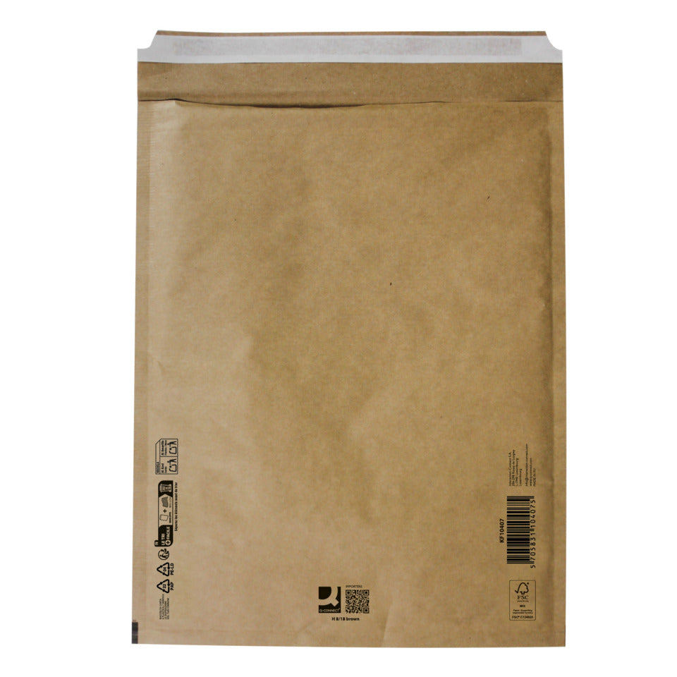 Luftpolstertasche H 8/18, 270 x 360 mm, braun Q-CONNECT KF10407 Q-CONNECT KF10407 Innengr.270x360mm