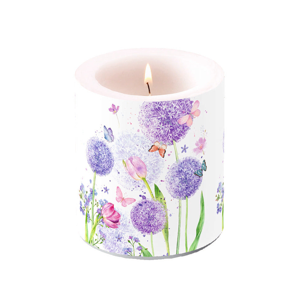 Kerze Blumenschönheit, Ø 10 x 10 cm AMBIENTE 19319325