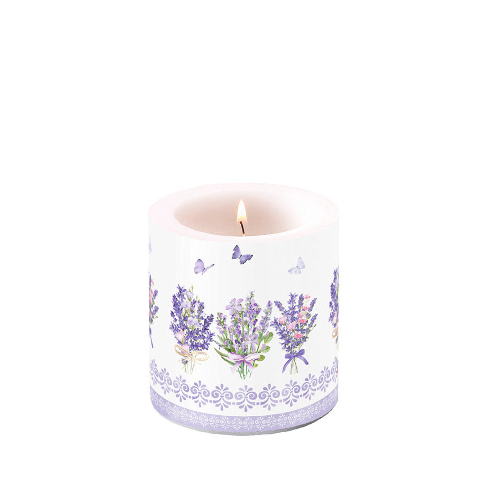 Kerze Schöner Lavendel, Ø 7,5 x 9 cm AMBIENTE 19219735