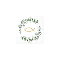 Motivserviette Kommunion Zweige, 25 x 25 cm, 3-lagig, 20 Stück AMBIENTE 12517595 AMBIENTE 12517595 20ST